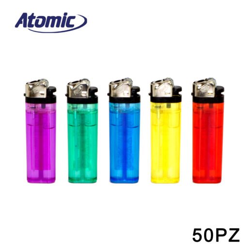 Accendino Pietrina Trasparente Conf.50Pz Atomic Art.3938005 Pz1