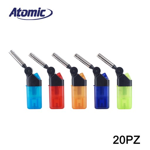 Art.3692600 Atomic Mini Accendigas Bbq Turbo Semi Trasparente Ass. Conf.20Pz