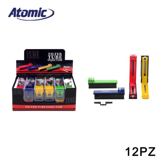 Art.0401101 Atomic Macchina Sigaretta Standard 4 Colori Ass. Conf.12Pz
