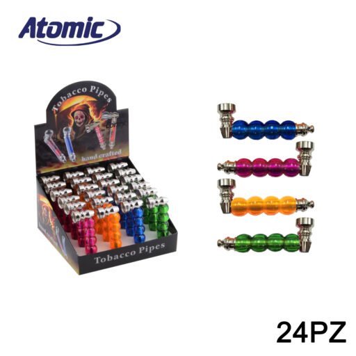 Art.0212739 Atomic Pipa Tabacco Palline 4 Colori Ass. Conf.24Pz