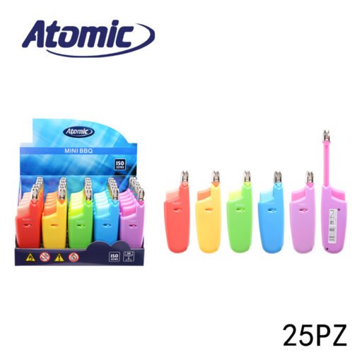 Art.3689905 Atomic Accendigas New Chinmey 5 Neon Colori Conf.25Pz