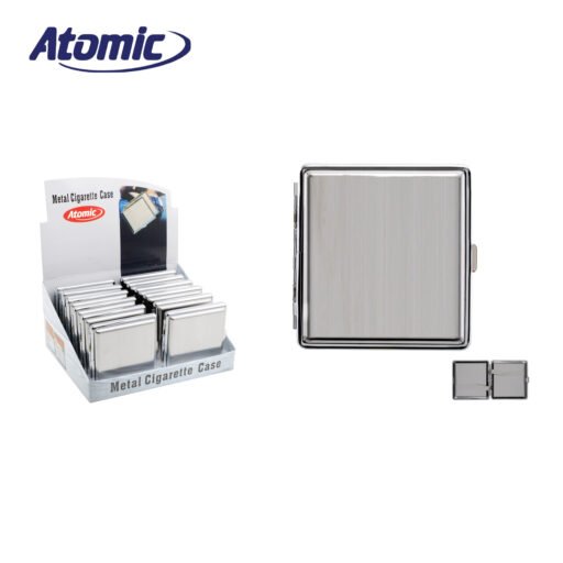 Art.0410639 Atomic Portasigarette Con Clip In Acciaio Conf.12Pz