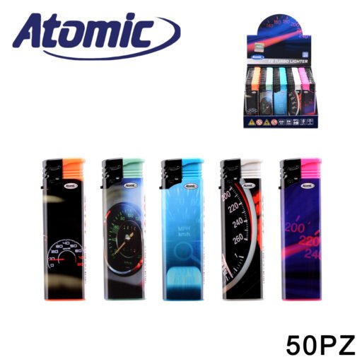 Art.3771008 Atomic Accendino Turbo F2 Speedmeter Conf. 50Pz