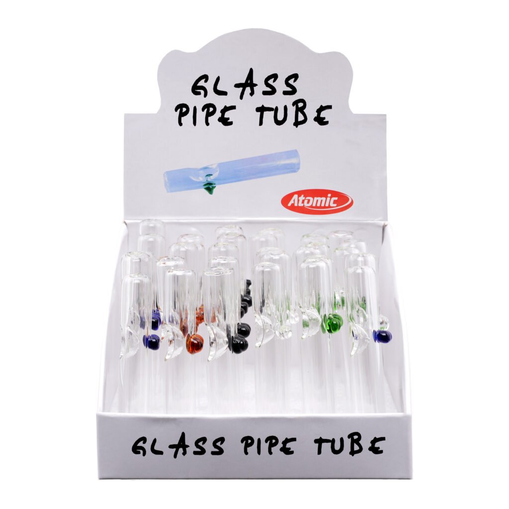 Art.0212772 Atomic Pipa In Vetro 5 Colori Ass. Conf.30Pz