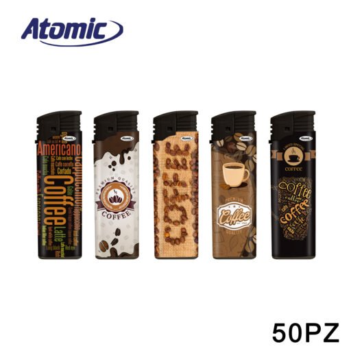 Art.3671163 Atomic Accendino F2 Coffee Conf.50Pz