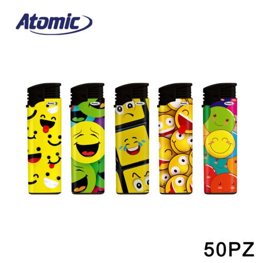 Accendino Electronic F2 Smileys Conf.50Pz Atomic Art.3671172 Pz1