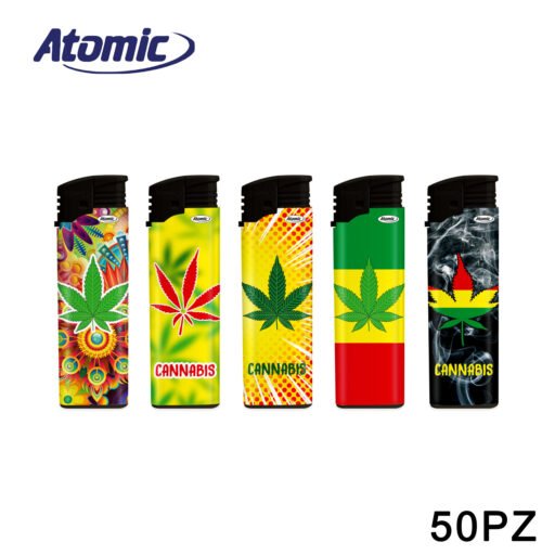 Accendino Electronic F2 Cannabis Conf.50Pz Atomic Art.3671173 Pz1