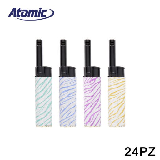 Art.3698511 Atomic Mini Accendigas Bbq Festival Glitter Zebra Conf.24Pz