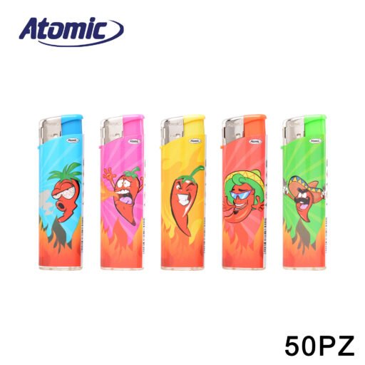 Art.3645108 Atomic Accendino F10 Chili Conf.50Pz