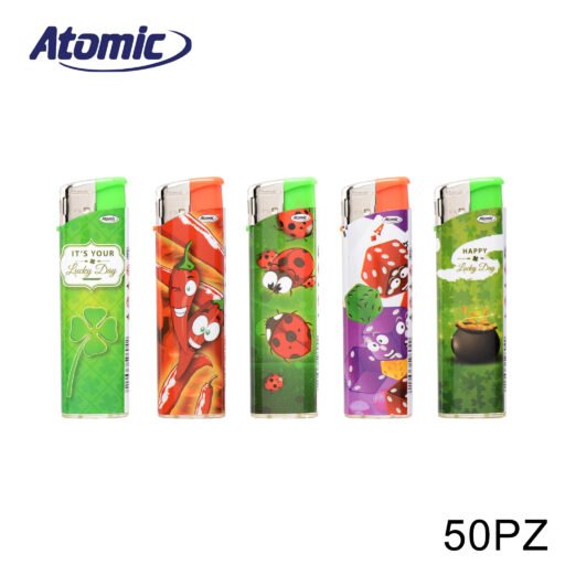 Art.3645109 Atomic Accendino F10 Lucky Charm Conf.50Pz