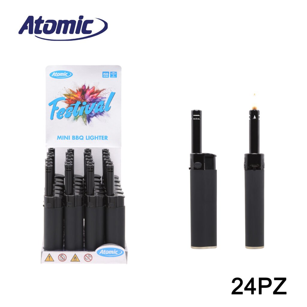 Art.3698501 Atomic Mini Accendigas Bbq Festival Nero Gommato Conf.24Pz