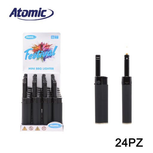 Art.3698501 Atomic Mini Accendigas Bbq Festival Nero Gommato Conf.24Pz