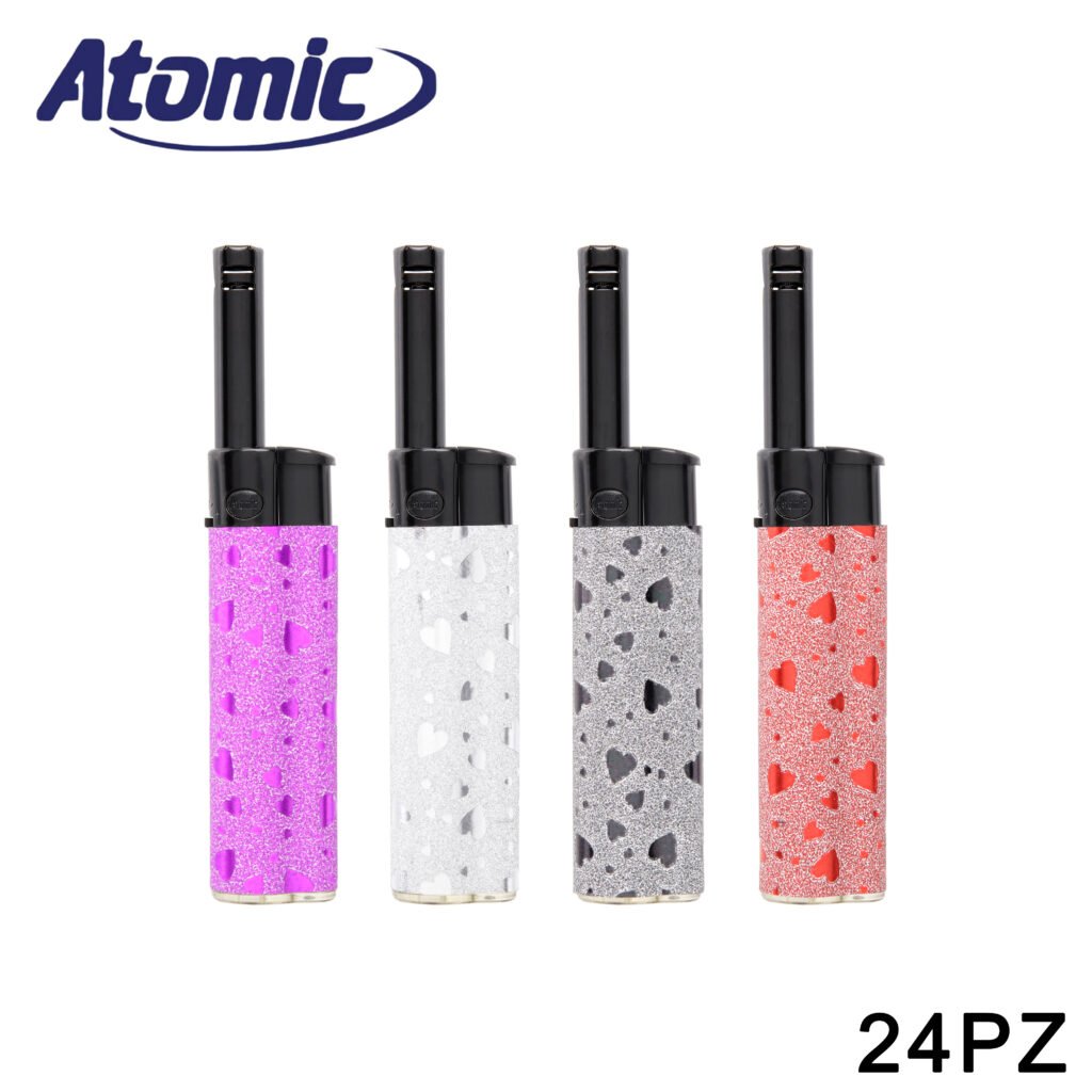 Art.3698510 Atomic Mini Accendigas Bbq Glitter Hearts Conf.24Pz