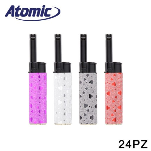Art.3698510 Atomic Mini Accendigas Bbq Glitter Hearts Conf.24Pz