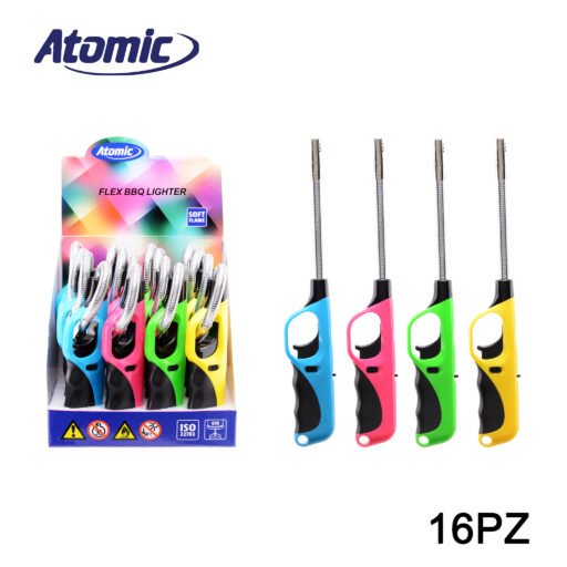Art.4012400 Atomic Accendigas Bbq Aida Flex 4 Colori Ass. Conf.16Pz