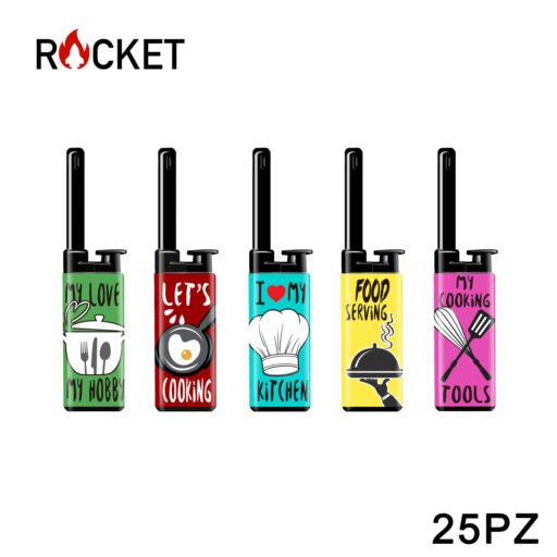 Art.8326214 Rocket Mini Bbq Lighter Julia Softflame Refillable Kitchen 25Pz