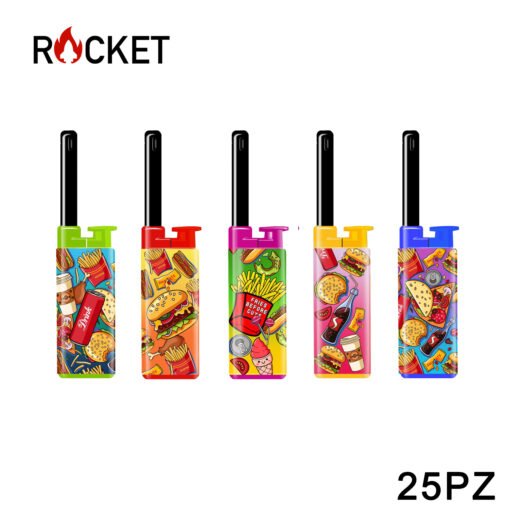 Art.8326215 Rocket Mini Bbq Lighter Julia Softflame Refillable Fast Food 25Pz