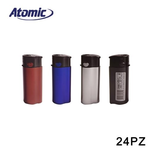 Art.3755002 Atomic Accendino Turbo Mini Festival Metallico Conf.24Pz