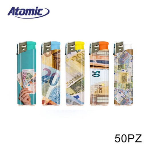 Art.3648003 Atomic Accendino Electronic F11 Softflame Ricaricabile Euro Ii 50Pz