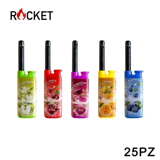 Art.8326224 Rocket Mini Bbq Lighter Julia Softflame Fruits B0273 25Pz