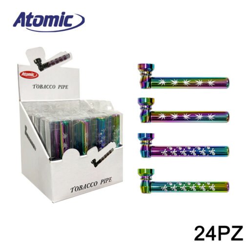 Art.0212823 Atomic Glas Pipe Rainbow Conf.24Pz