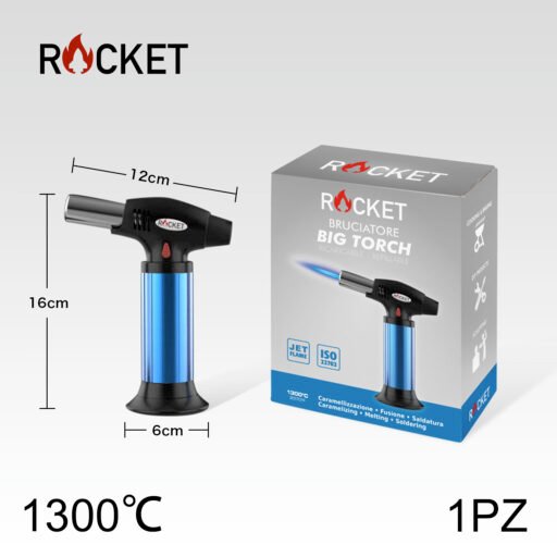 Art.8326231 Rocket Turbo Bruciatore Big Torch Ricaricabile Blubl1