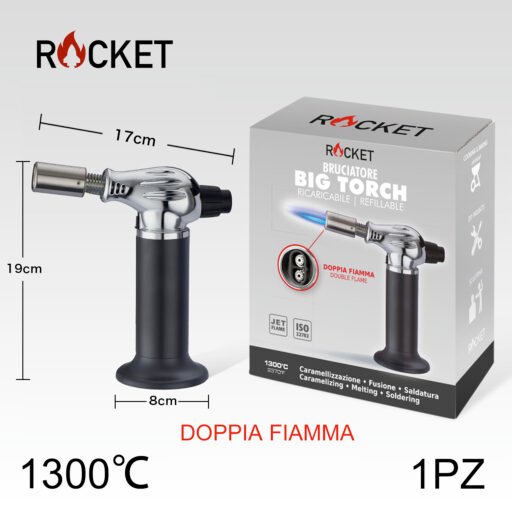 Art.8326236 Rocket Turbo Bruciatore Big Torch Doppia Fiamma 1Pz