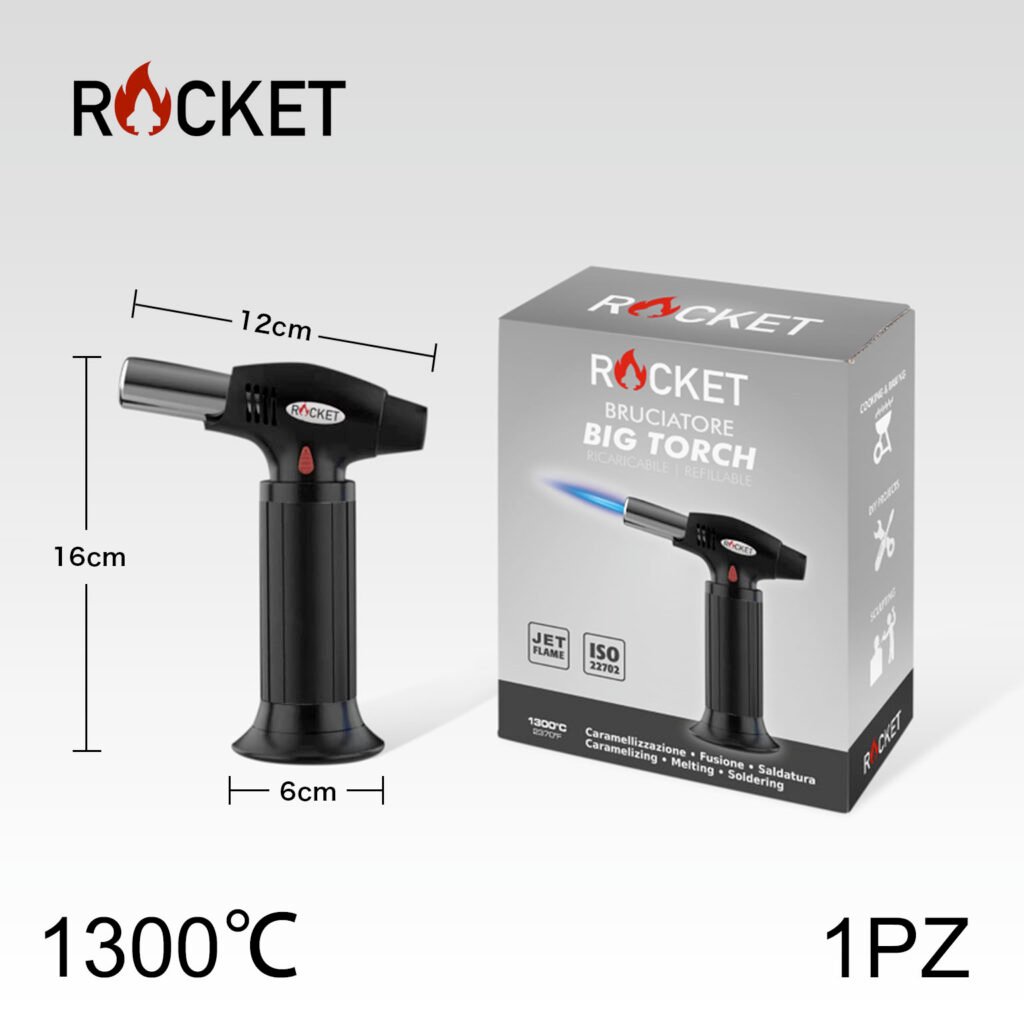 Art.8326233 Rocket Bruciatore Big Torch Nero Bl1