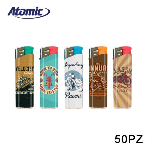 Art.3648023 Atomic Accendino F11 Motorbike Conf.50Pz