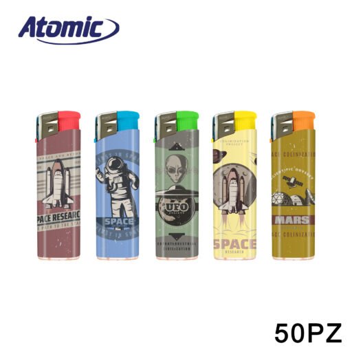 Art.3648024 Atomic Accendino F11 Retro Space Conf.50Pz
