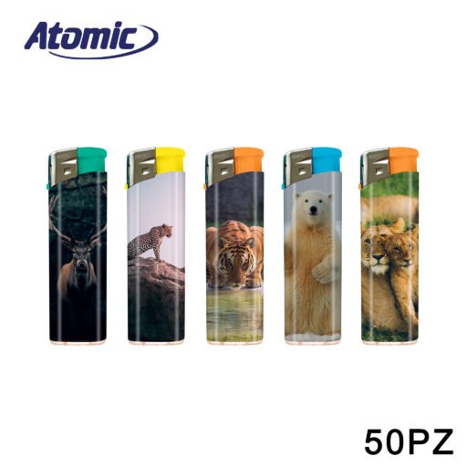 Art.3648026 Atomic Accendino F11 Wildlife Conf.50Pz