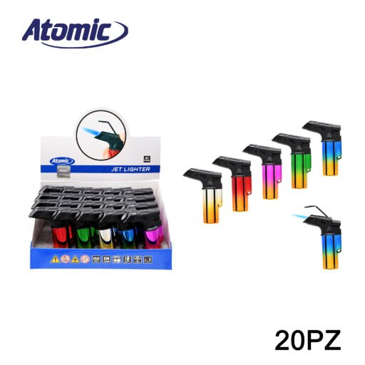 Art.2514404 Atomic Accendigas Turbo Fiamma Blu 2 Toned Vacuum Tankboy 2.0 Ass. Conf.20Pz