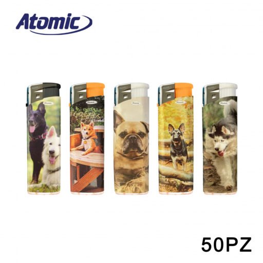 Accendino Electronic F11 Dogs Conf.50Pz Atomic Art.3648034 Pz1