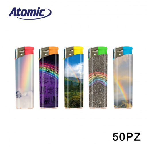 Art.3648038 Atomic Accendino F11 Rainbow Conf.50Pz