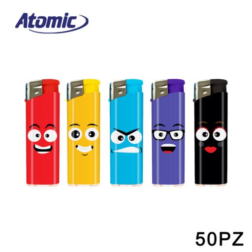 Art.3648046 Atomic Accendino Electronic F11 Softflame Ricaricabile Expression 50Pz