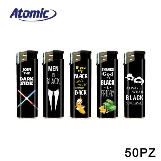 Art.3648058 Atomc Accendino F11 Black Mood Conf.50Pz