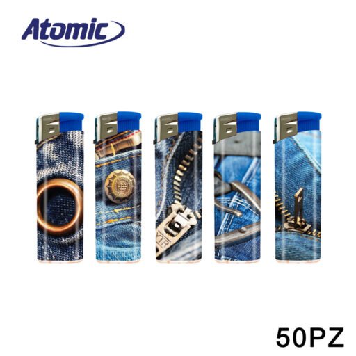 Accendino Electronic F11 Jeans Conf.50Pz Atomic Art.3648062 Pz1