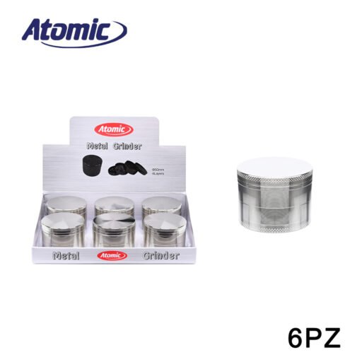 Art.0212594 Atomic Grinder In Metallo 4 Parti 50Mm All Chrome Conf.6Pz