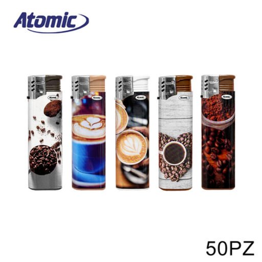 Art.3771026 Atomic Accendino Turbo F2 Coffee Conf. 50Pz