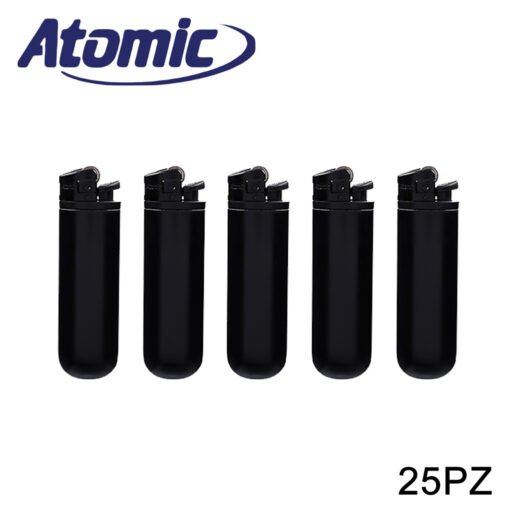 Accendino Fls By Atomic Flint Fw Black Conf.25Pz Art.3934011 Pz1
