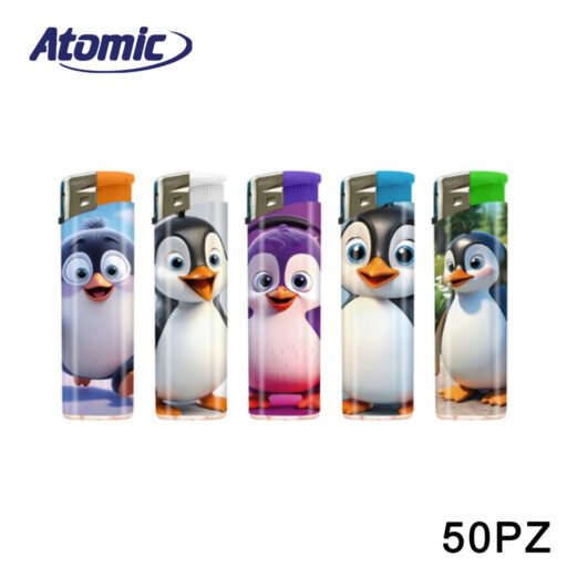 Accendino Electronic Penguin Conf.50Pz Atomic Art.3648090 Pz1