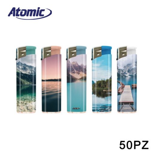 Accendino Electronic F11 Lakes Conf.50Pz Atomic Art.3648092 Pz1