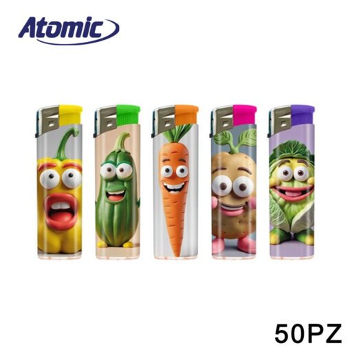 Accendino Electronic F11 Veggy Conf.50Pz Atomic Art.3648093 Pz1
