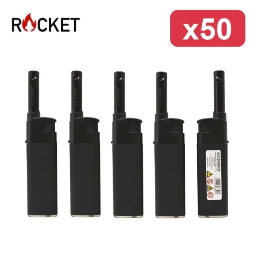 ROCKET MINI ACCENDIGAS BLACK RUBBER