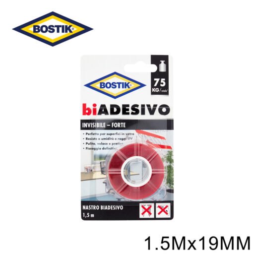 Biadesivo Invisibile 19Mmx1.5Mt Bostik Art.65655 65657 Bl1