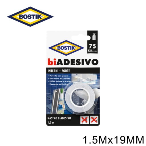 Biadesivo Interni 19Mmx1.5Mt Bostik Art.D3161 65666 Bl1