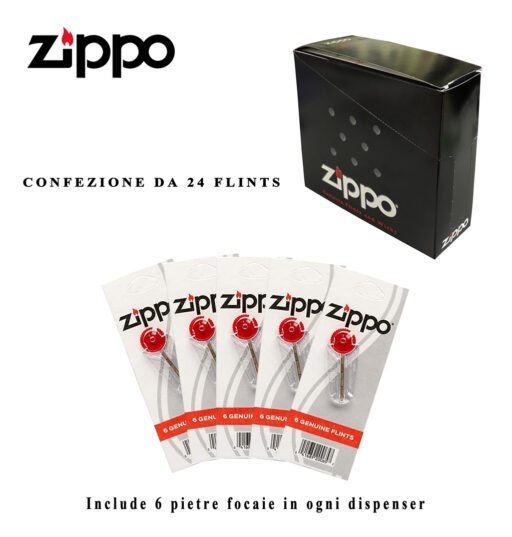 Art.2406Ng Zippo Pietrine Box Da 24 Pz