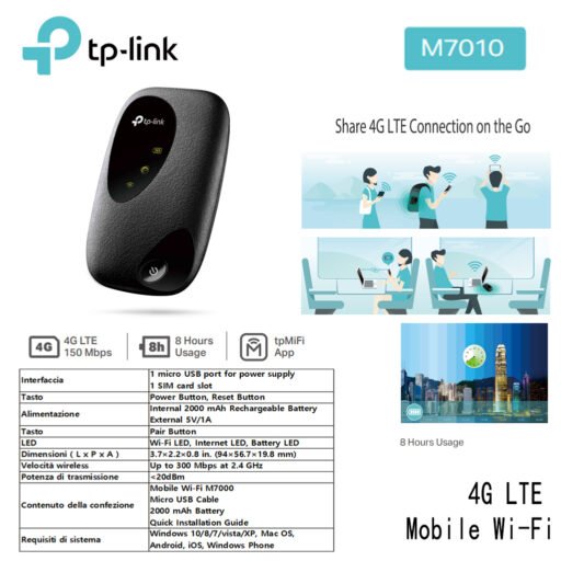 Router 4G 150Mb Lte Portatile Tp-Link Art.M7010 1Pz