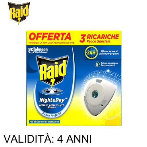 Raid Night E Day Zanzare Ric Tripla 3Ea Art.386252
