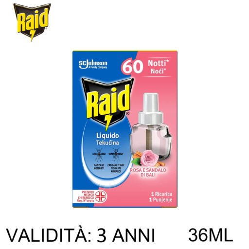 Raid Liq Elet Ric 60N Rosa E Sand 36Ml Art.367399